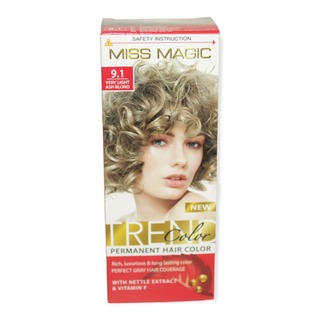 Краска для волос Miss Magic Блондин-пепельный 9,1